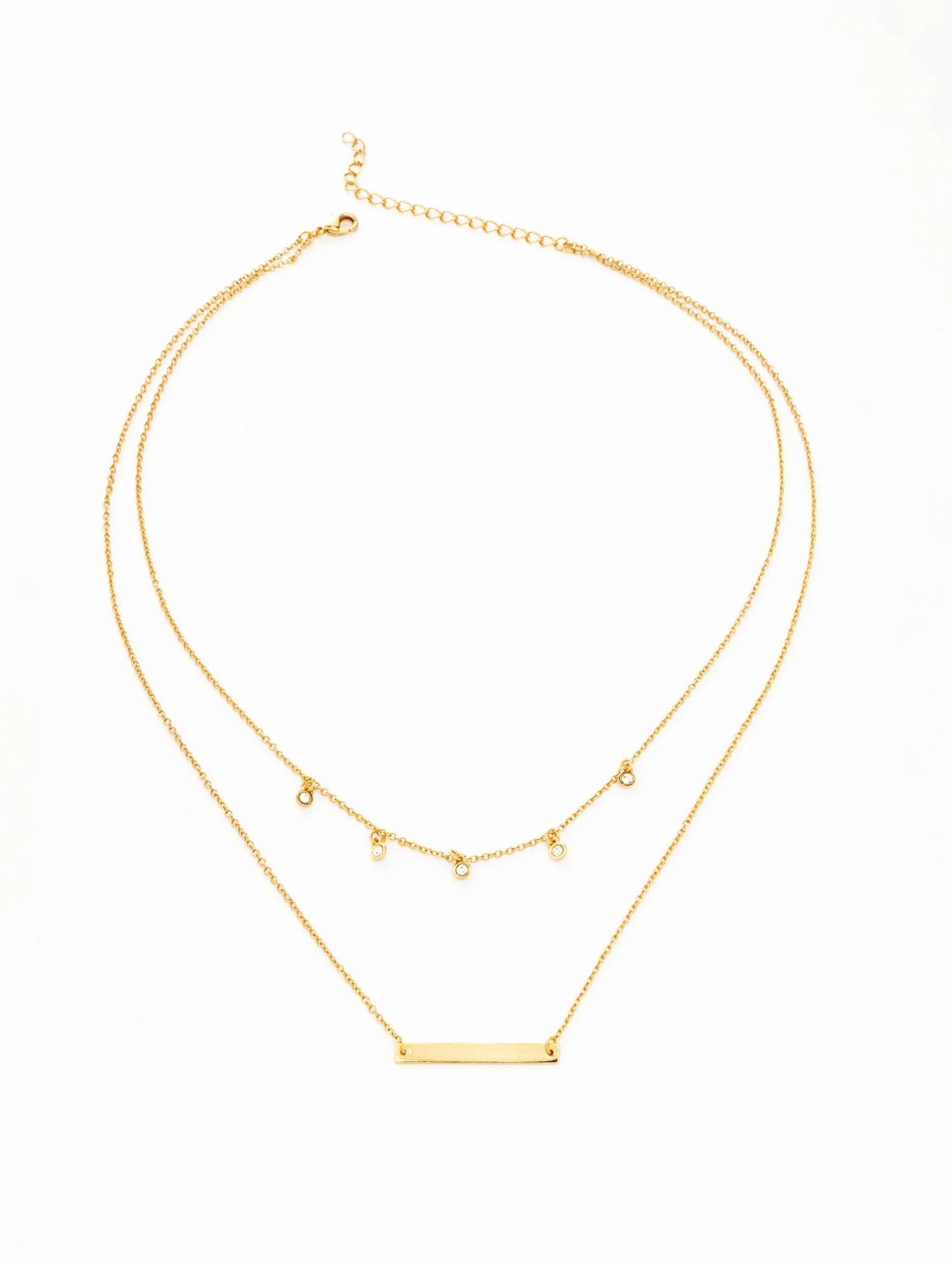 Layered Gem Necklace