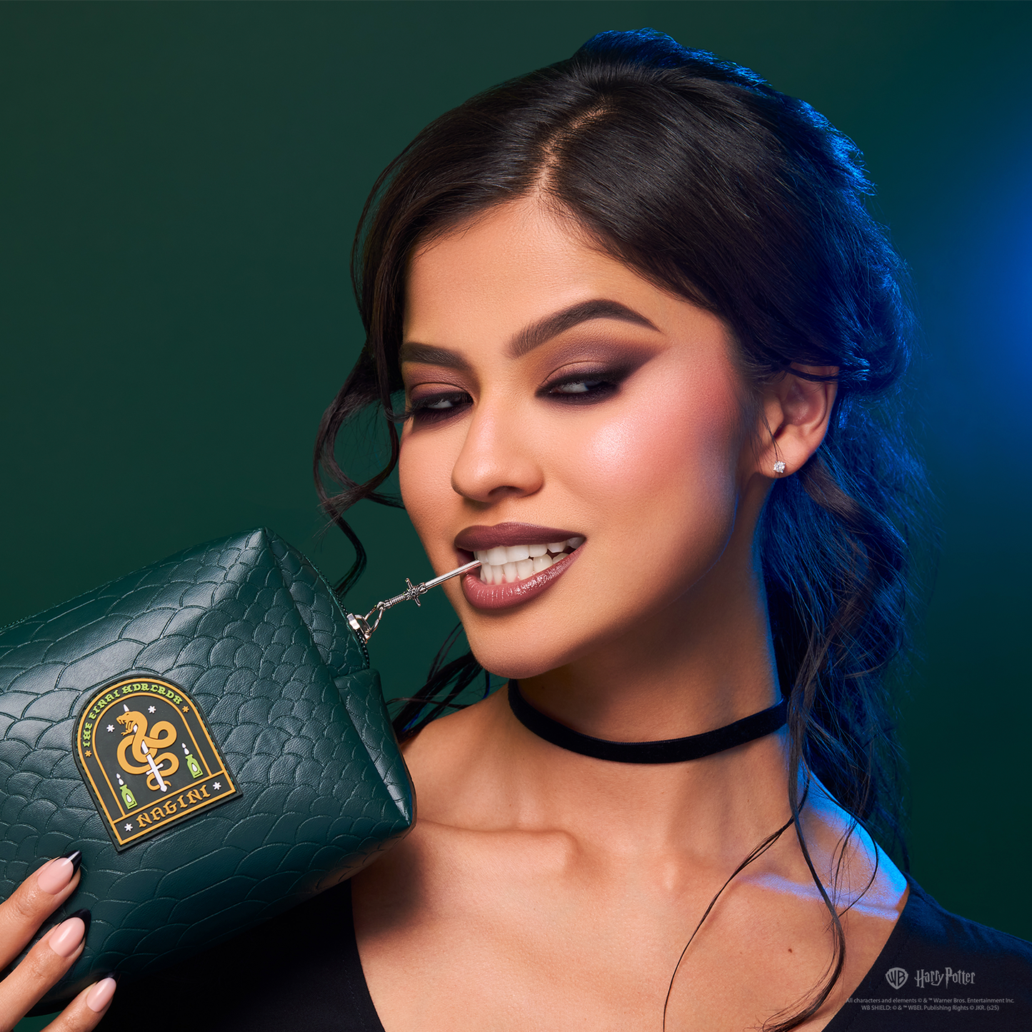 HP Dark Arts | Nagini Cosmetic Bag with Face Gems & Temporary Tattoo - Osadia Concept Store