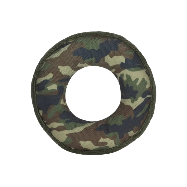 Dog Flying Disc – Eco-Friendly Cotton Canvas Fetch Toy – Camo-Disk