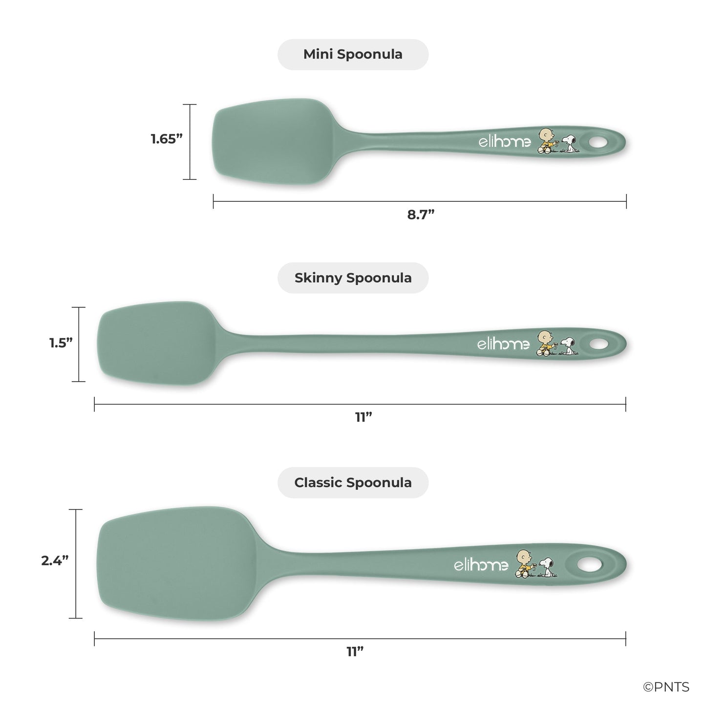 Elihome x Peanuts Silicone Spoonula