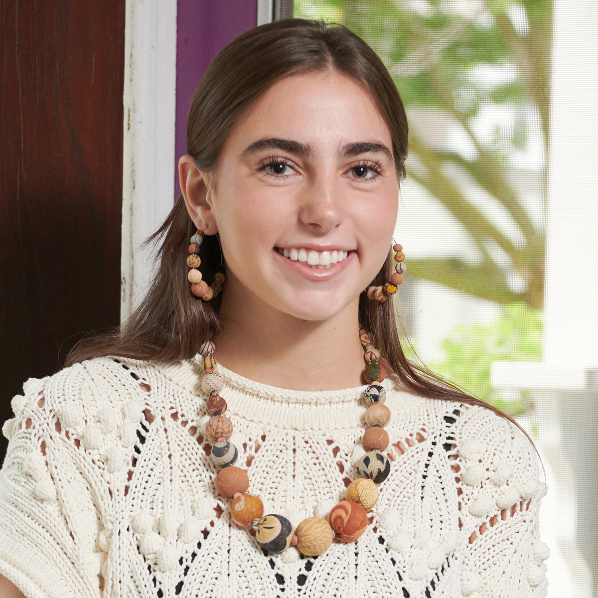 Kantha Desertscape Necklace