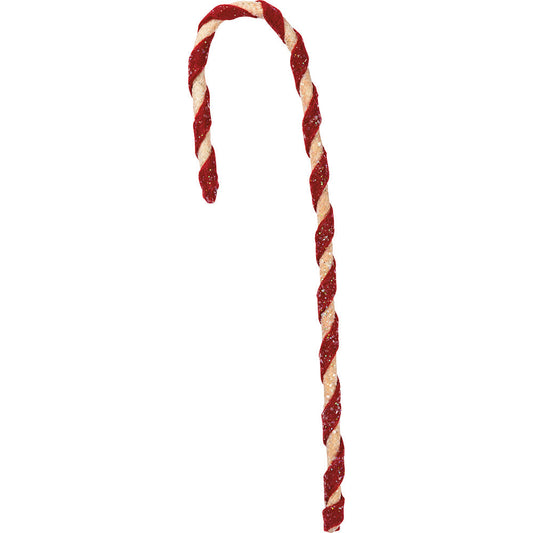 Fabric Candy Cane Ornament Set of 12