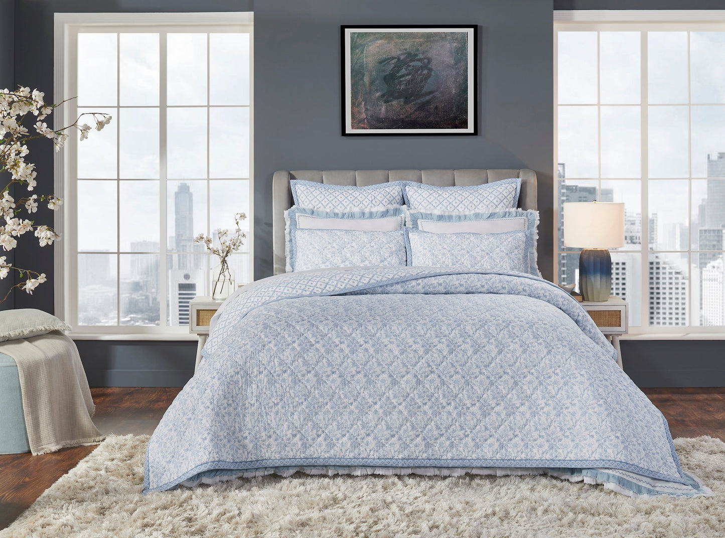 Bliss Printed Cotton Quilted Quilt