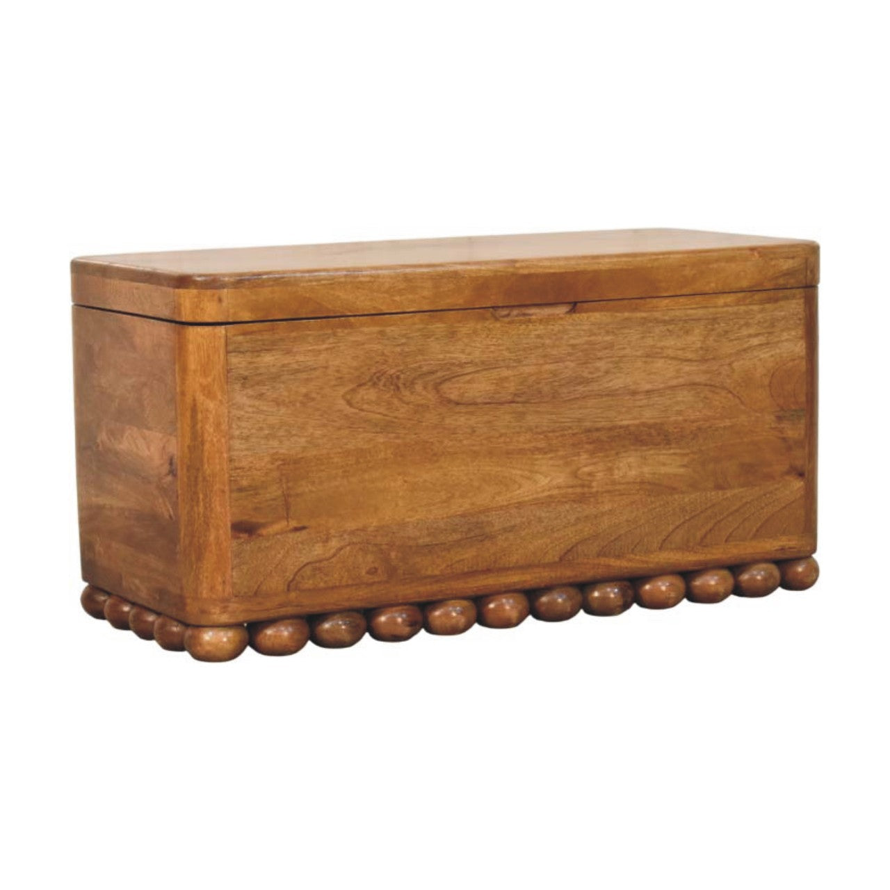 Solid Wood Bola Storage Trunk Bench