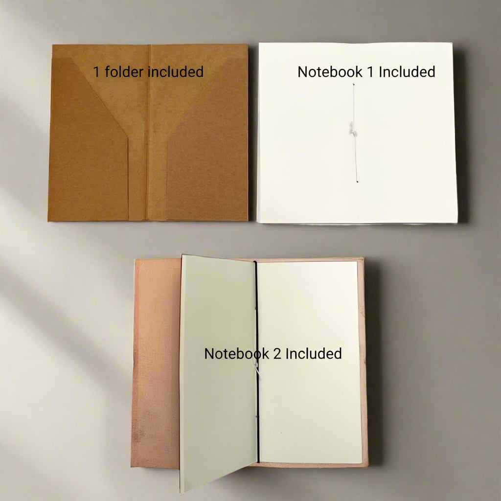 Debossed Refillable Leather Traveler's Notebook
