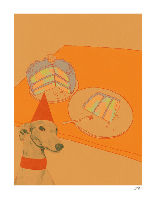 Dog Party Print by Stephanie Browne