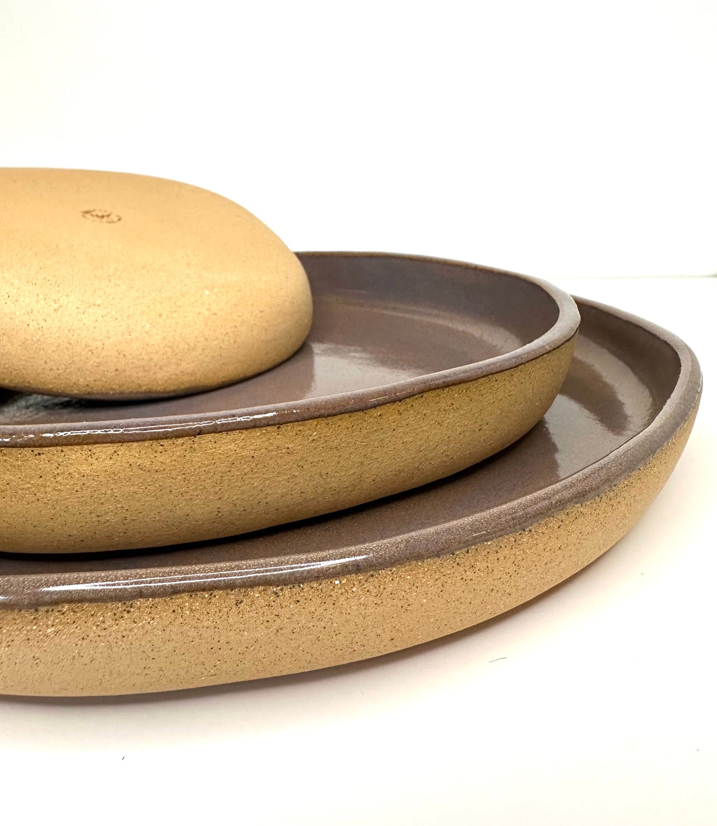 FRECKLE PLATES SET. Large, medium & small.