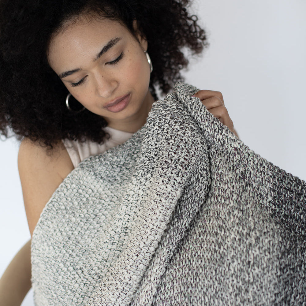 Zac Organic Cotton Knit Throw Blanket