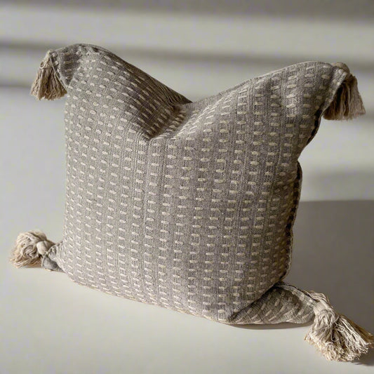 Cotton Tassel Pillow № 3