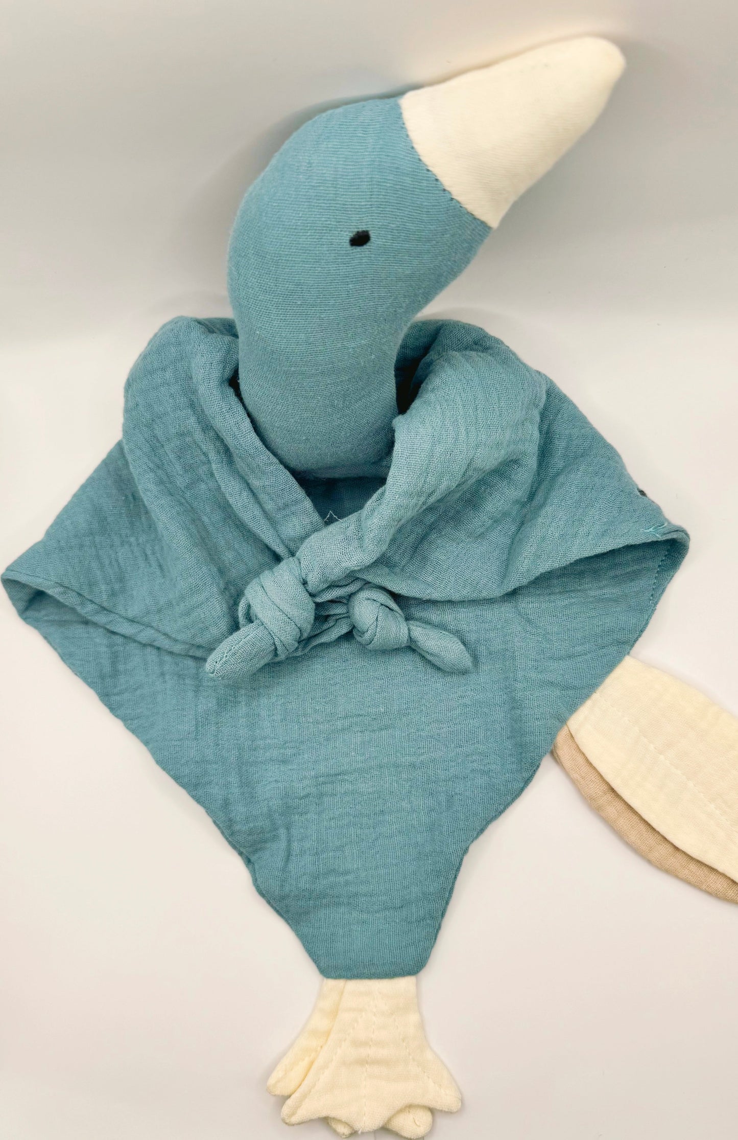 Goose Lovey Security Blanket-Cerulean