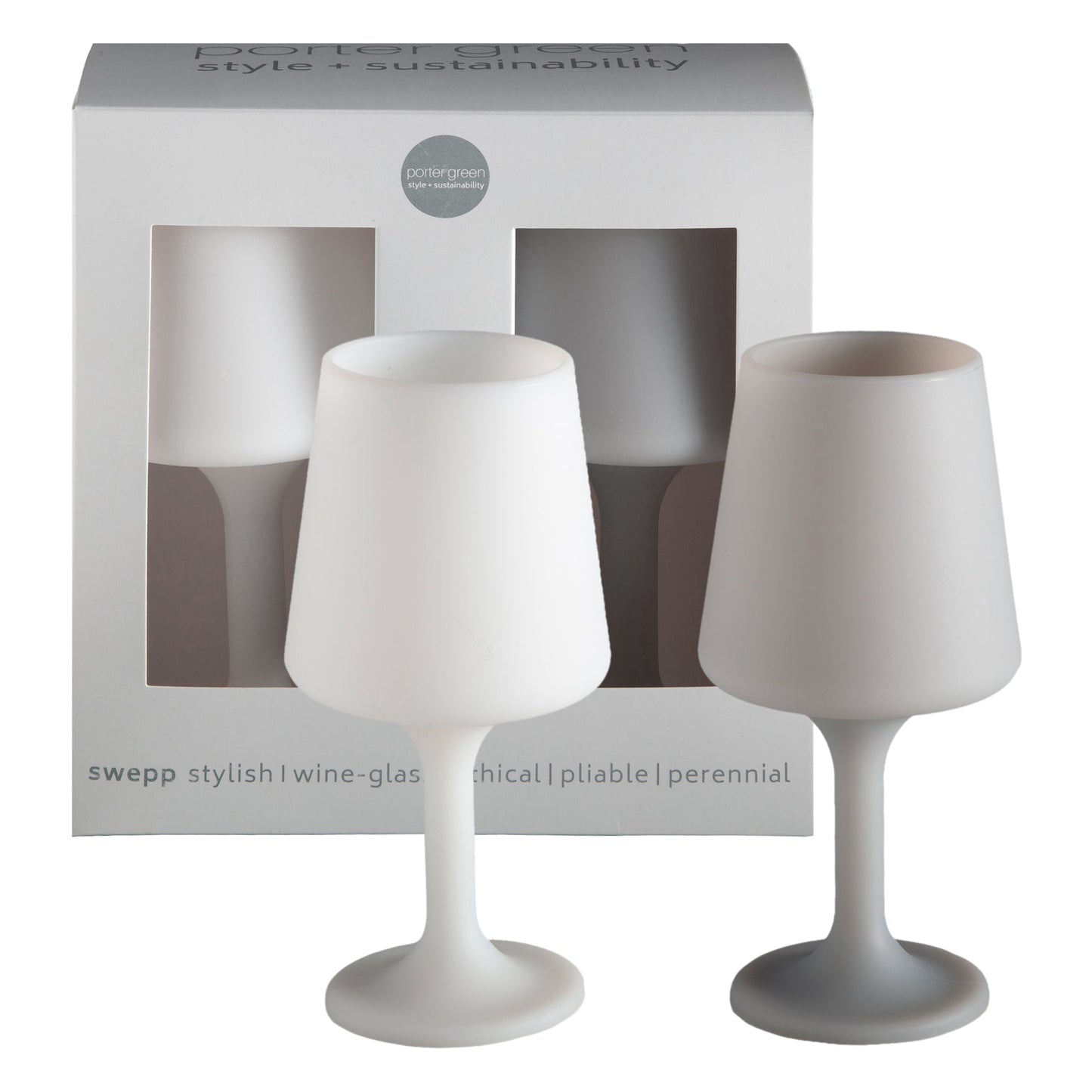 blanc + dove | swepp | silicone unbreakable wine glasses