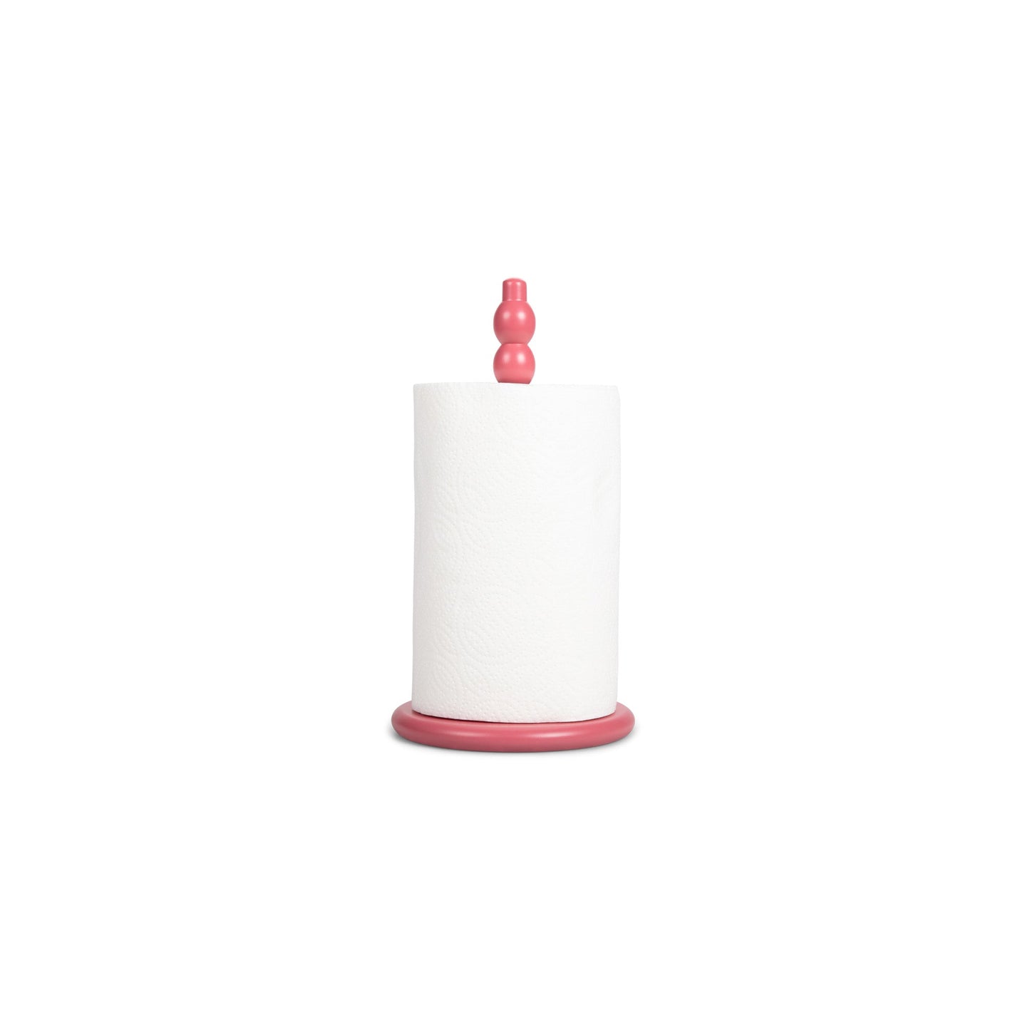 Wooden Kitchen Roll Holder in Rose