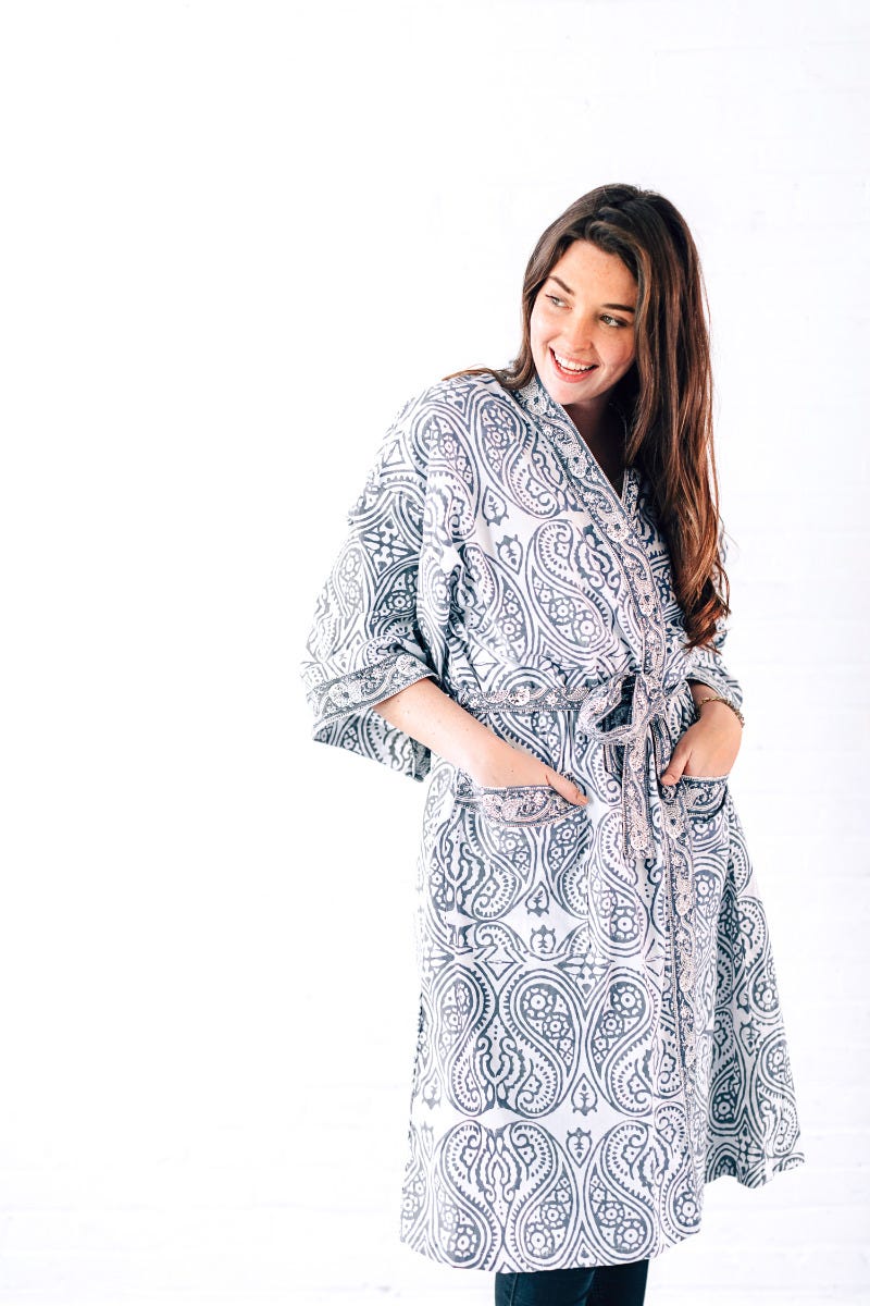 Paisley Cotton Robe