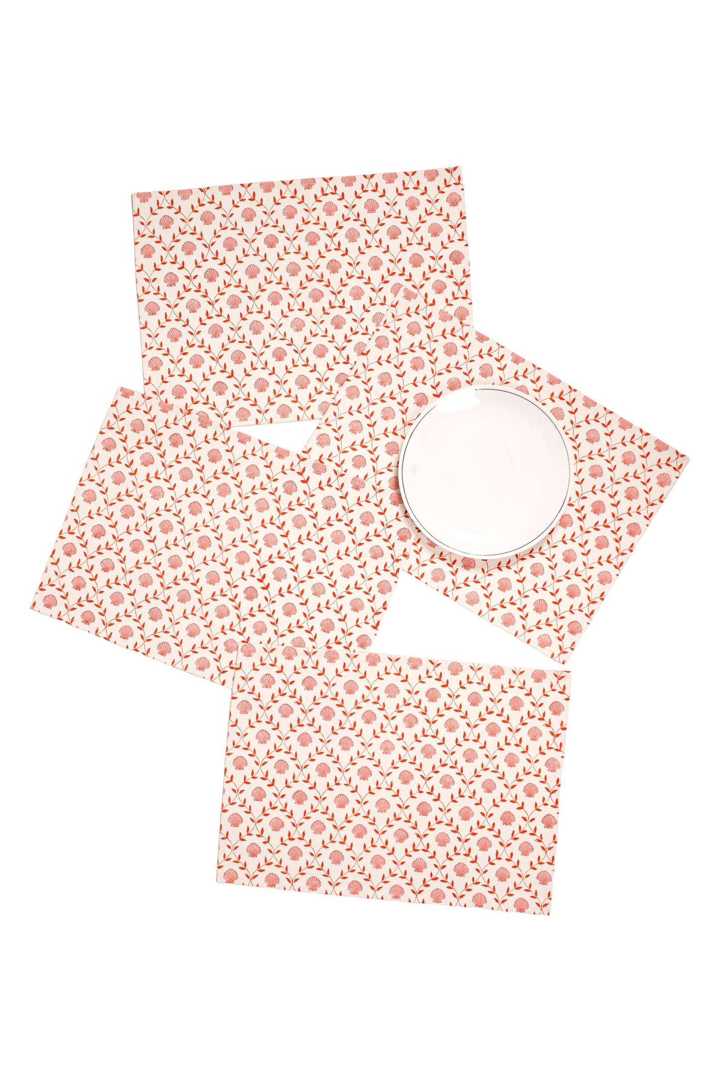 Seashell Blockprint Placemat
