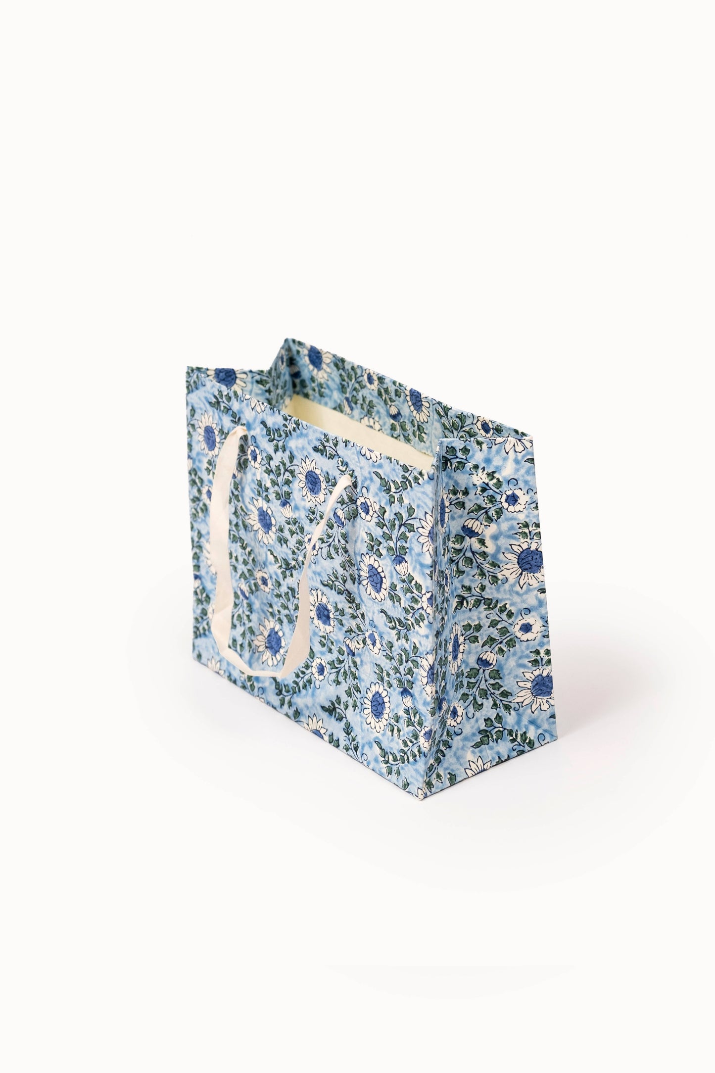 Medium (Set of 3) Holiday Gift Bags - Block Print
