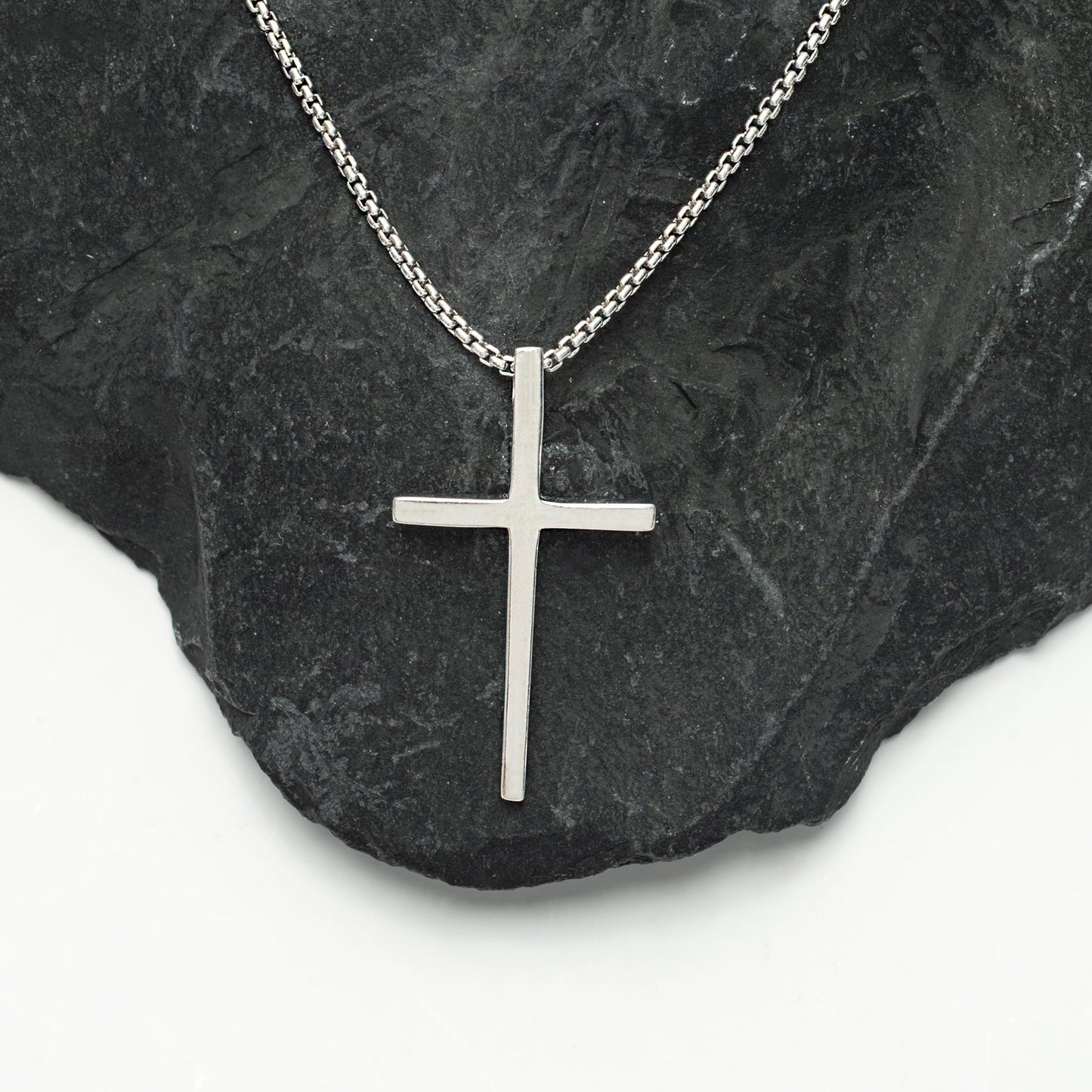 The Classic Cross Necklace in Sterling Silver