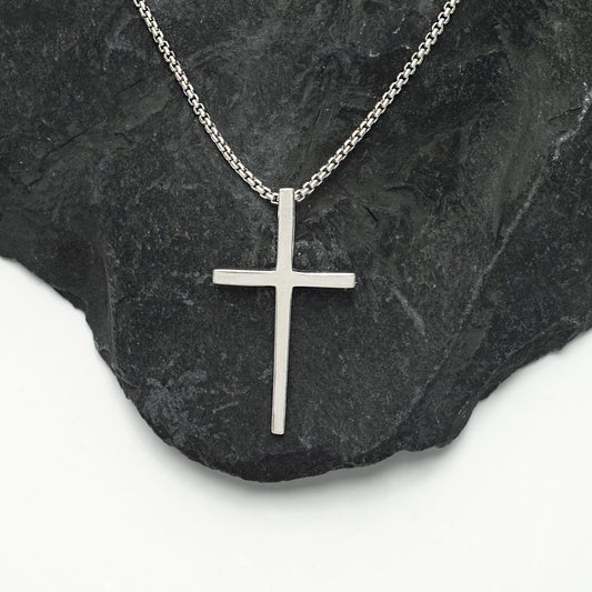 The Classic Cross Necklace in Sterling Silver