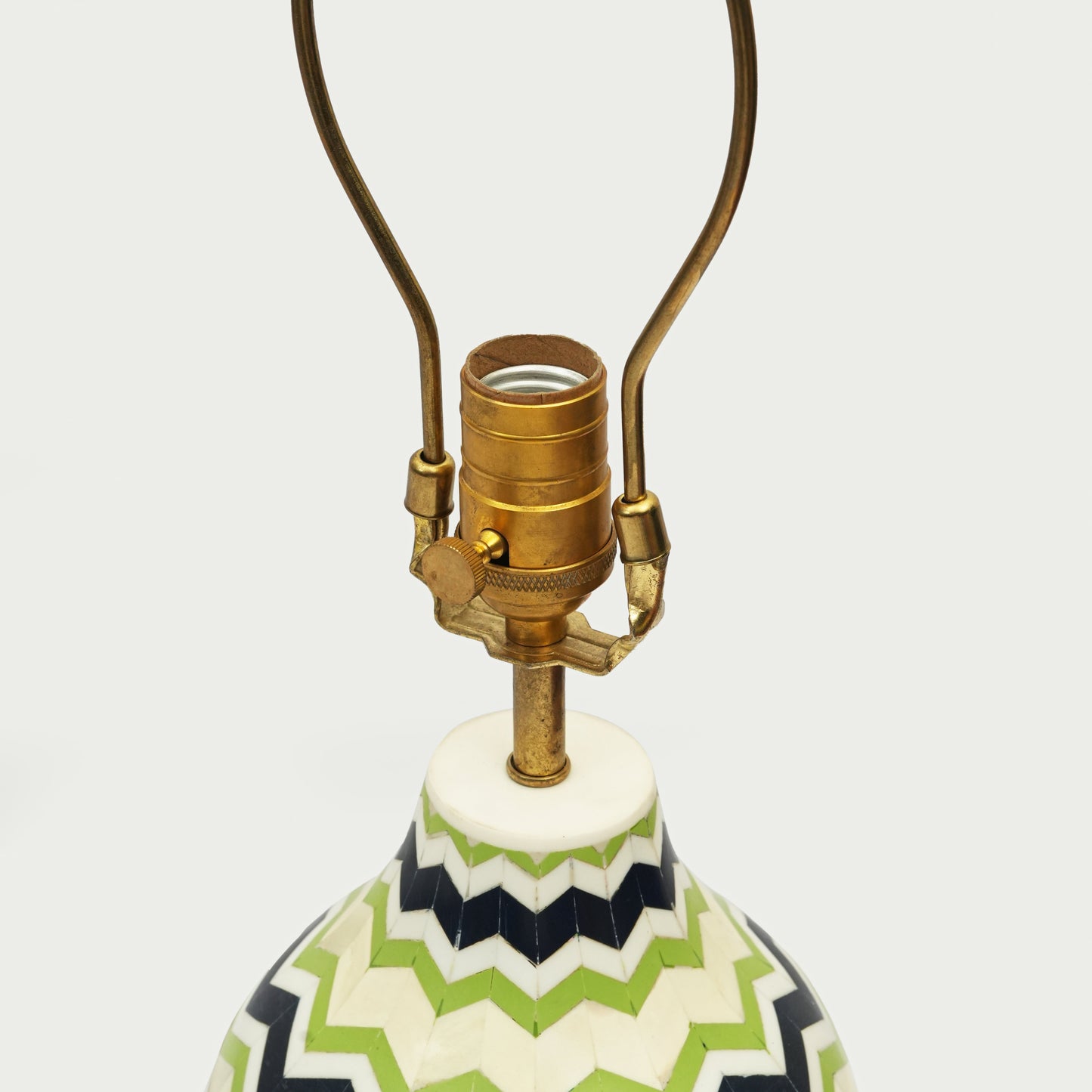 Chevron Inlay Table Lamp
