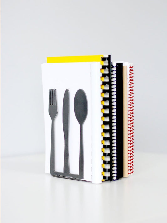 Fork Knife Spoon Kitchen Cookbook Bookend - Osadia Concept Store