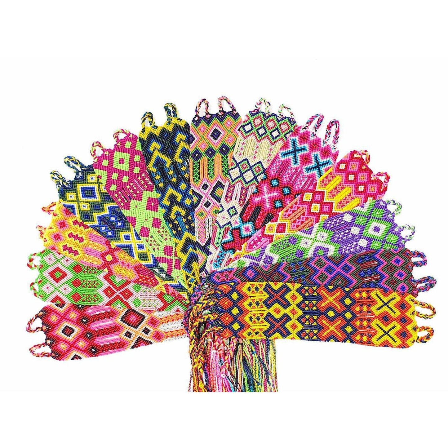Friendship Woven Boho String Bracelet (4 Sizes) - Mexico