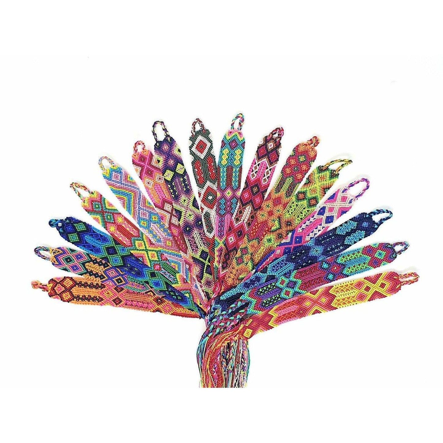 Friendship Woven Boho String Bracelet (4 Sizes) - Mexico