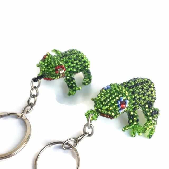Frog Seed Bead Keychain - Mexico - Osadia Concept Store