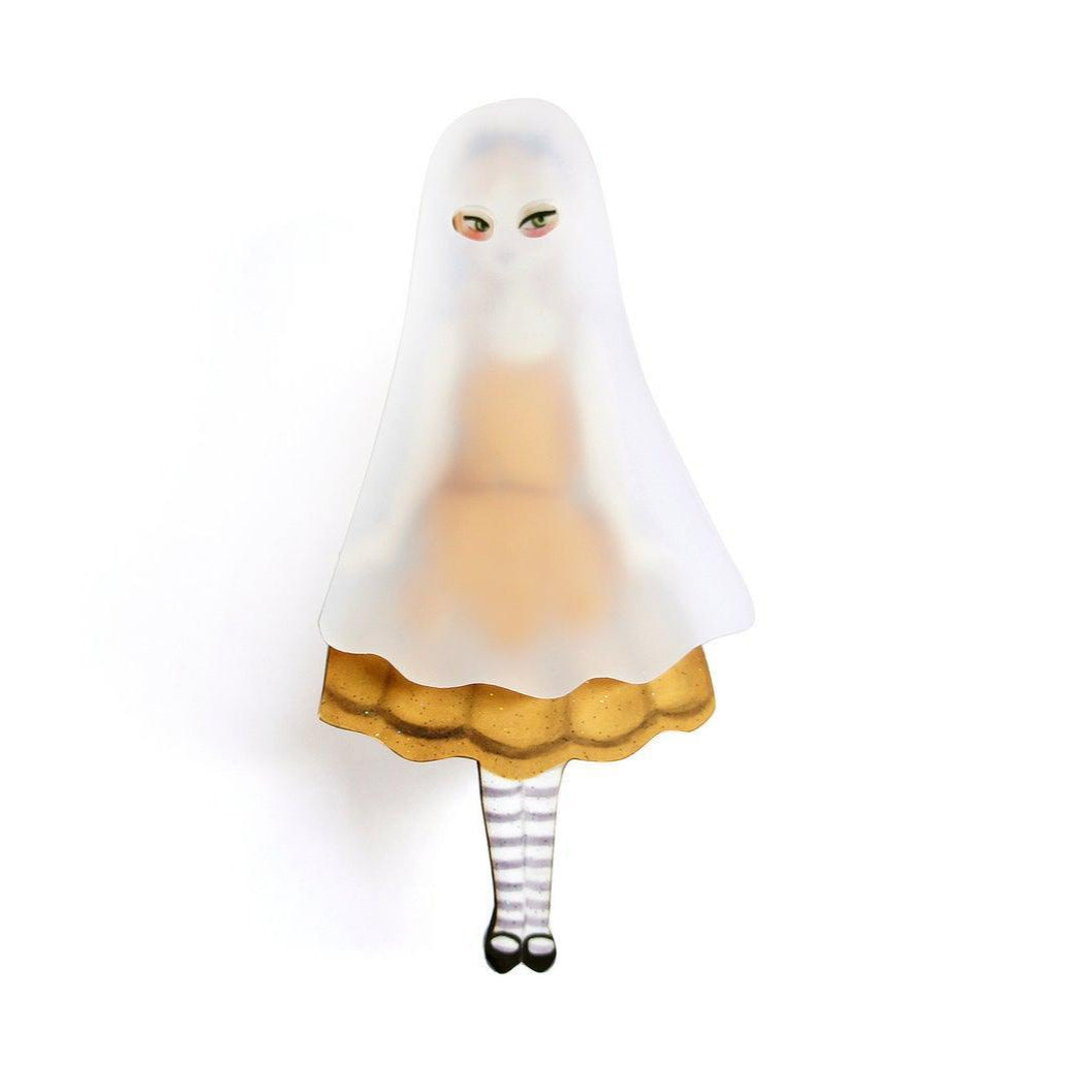 Ghost Girl Brooch by Laliblue
