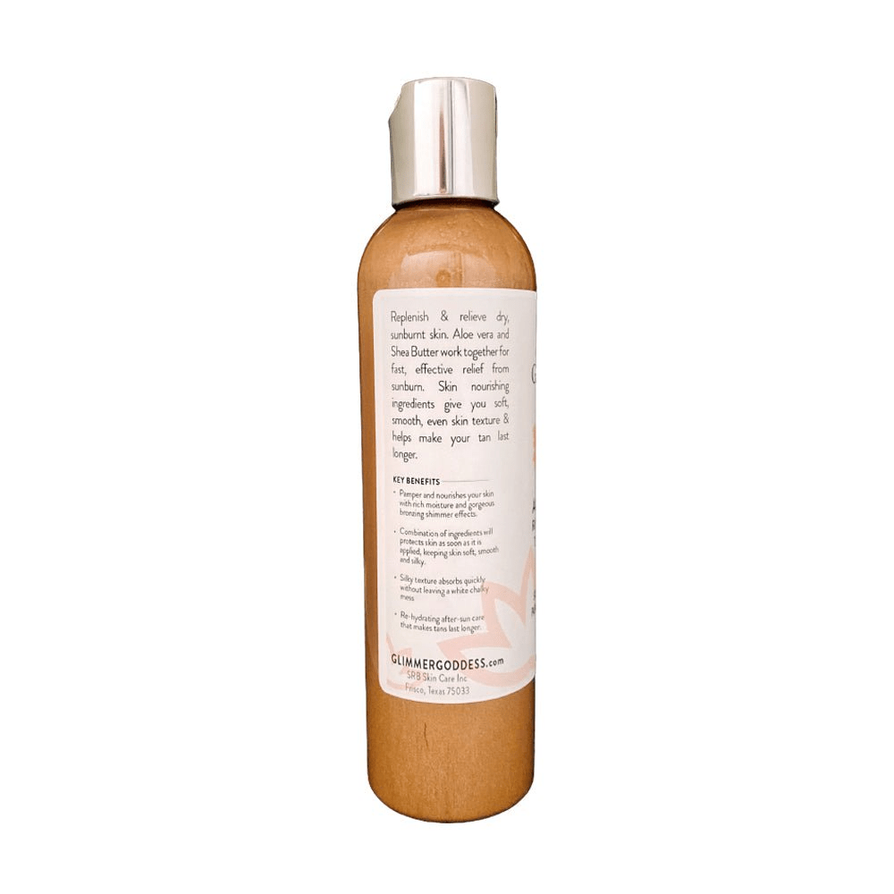 Glimmer Goddess Organic After Sun Lotion - Tan Extender & Luminizing Shimmer