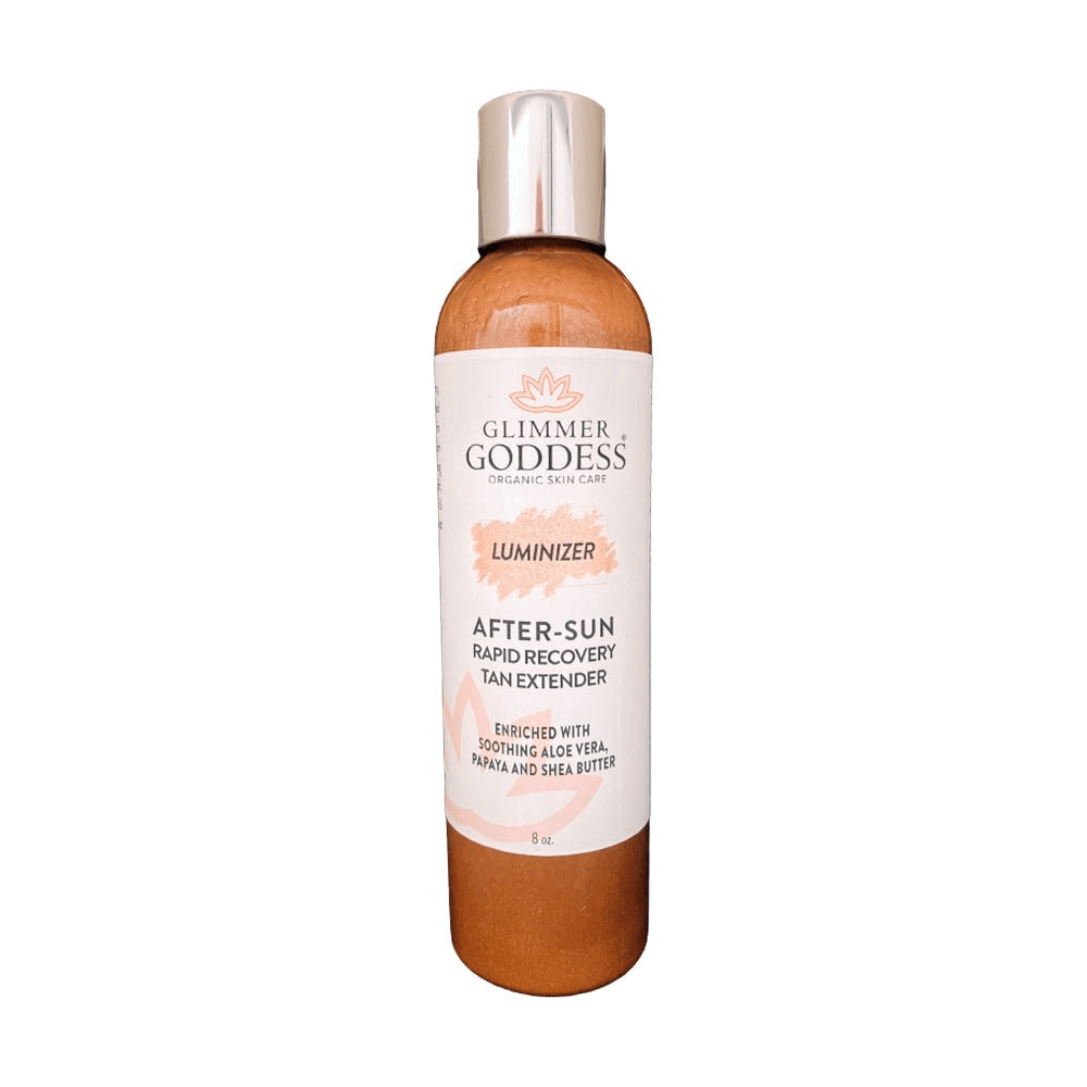 Glimmer Goddess Organic After Sun Lotion - Tan Extender & Luminizing Shimmer