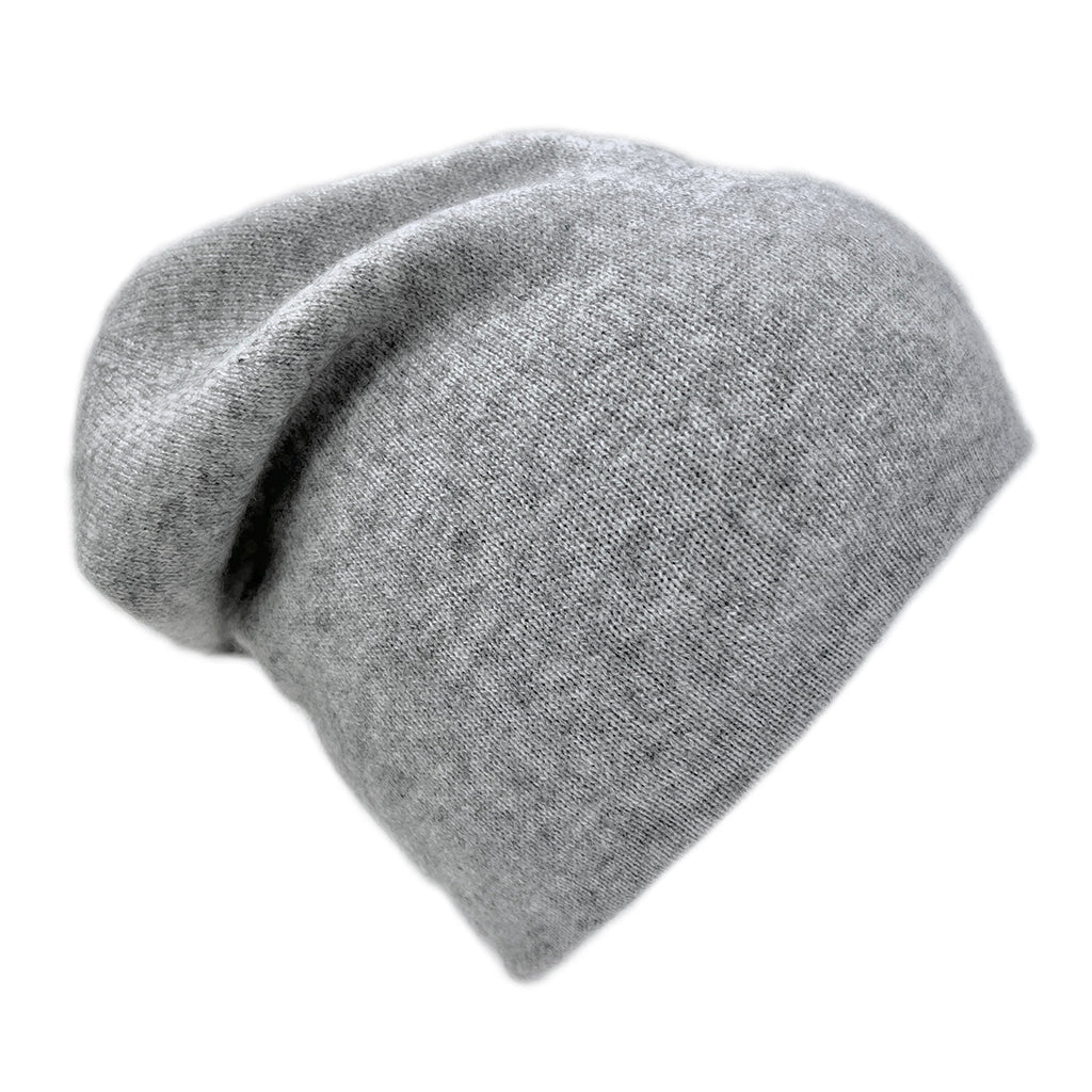 Charcoal + Ash Reversible Cashmere Beanie