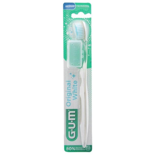 GUM Original White 563 Medium Toothbrush (Assorted Colors)