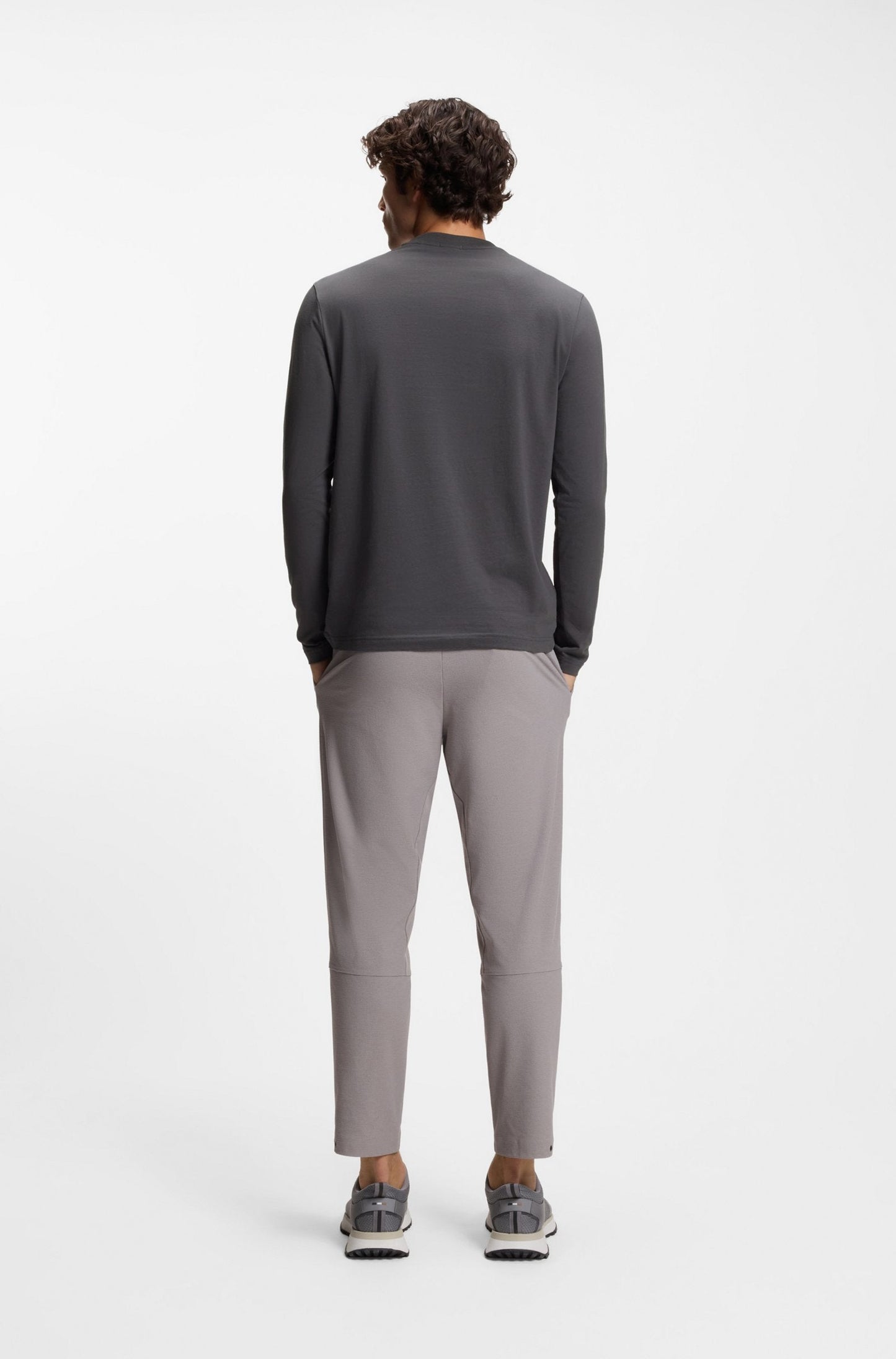 Boss Green Long Tee - Grey