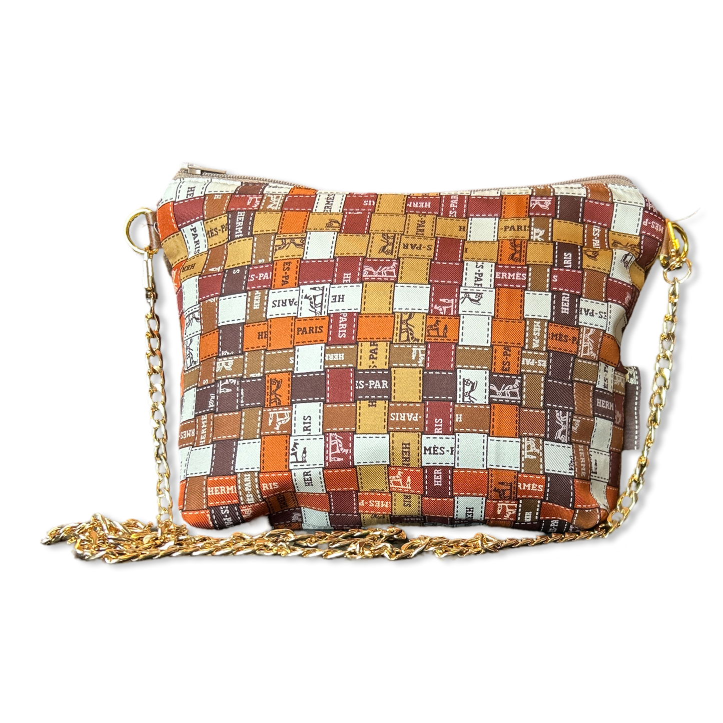 Bolduc Au Carre Vintage Scarf Crossbody Bag