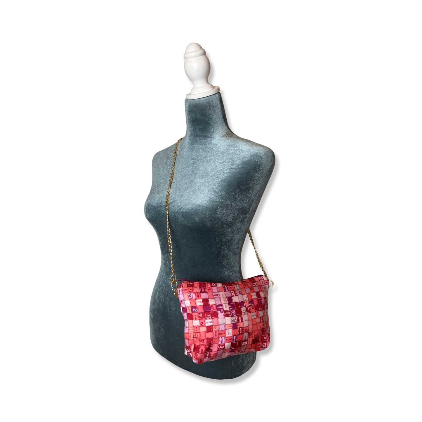 Bolduc Au Carre Vintage Scarf Crossbody Bag