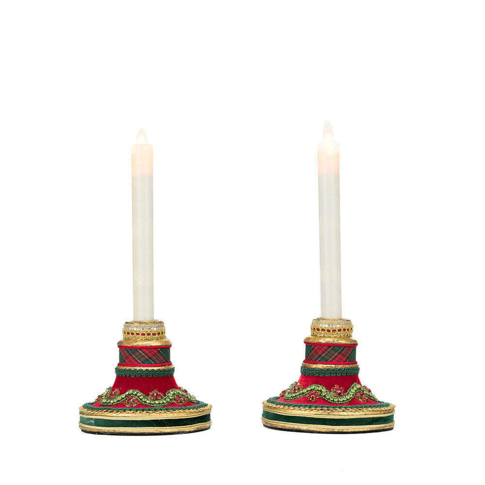 Holiday Magic Candle Sticks Set Of 2 by Katherine's Collection