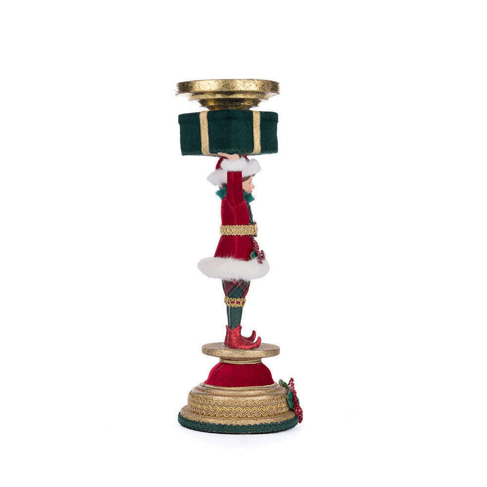 Holiday Magic Elf Candlestick by Katherine's Collection