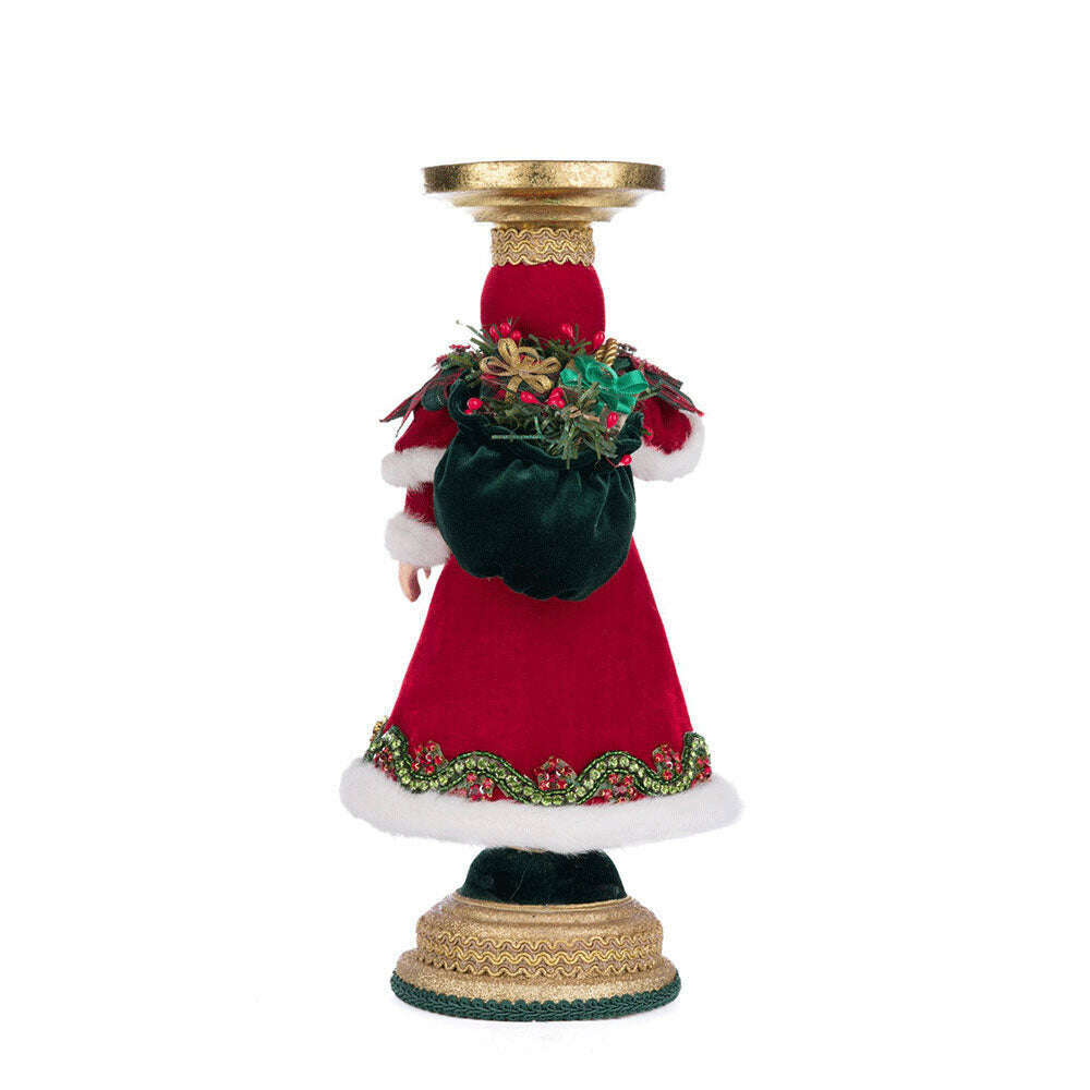 Holiday Magic Santa Candlestick by Katherine's Collection