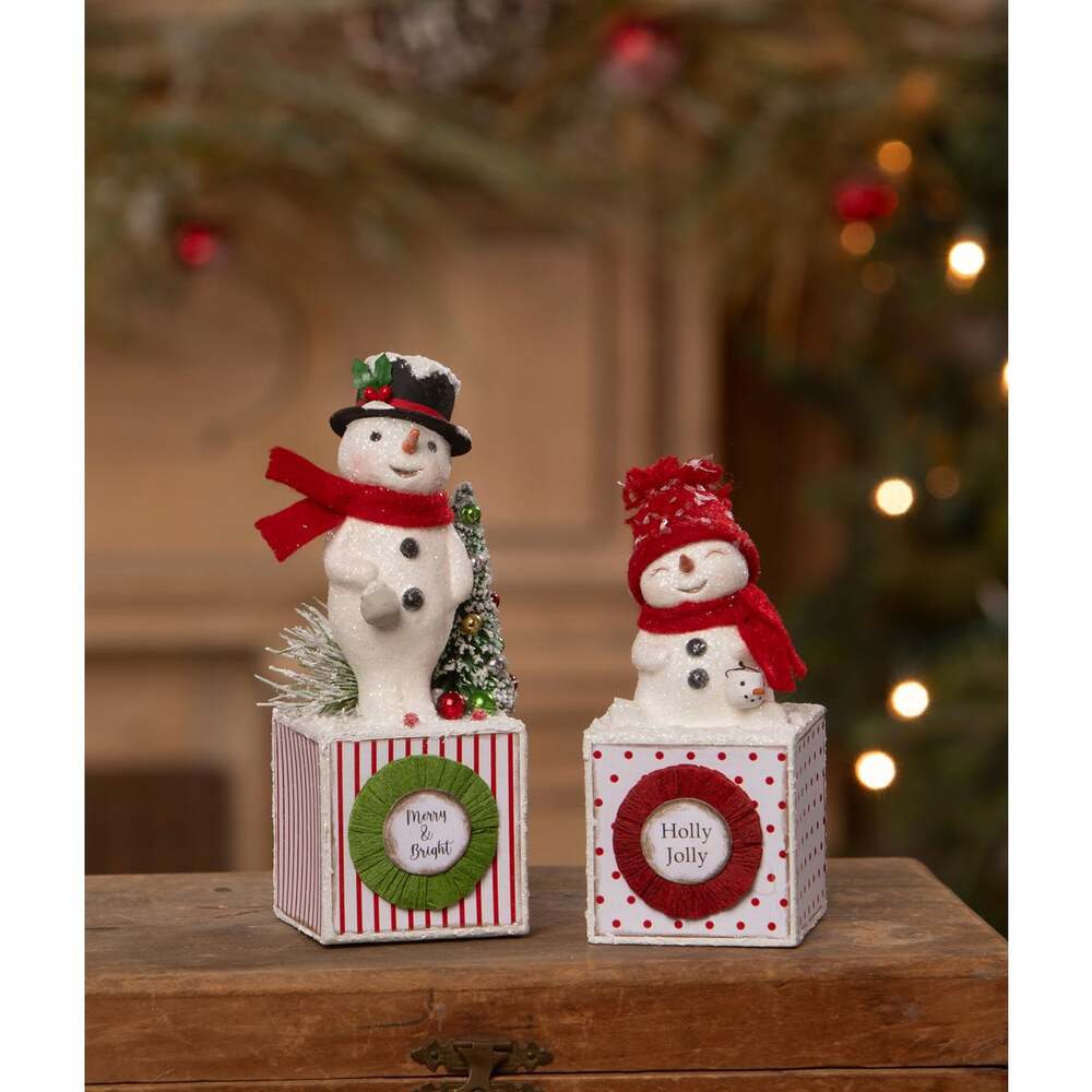 Holly Jolly Snowgirl by Bethany Lowe Designs