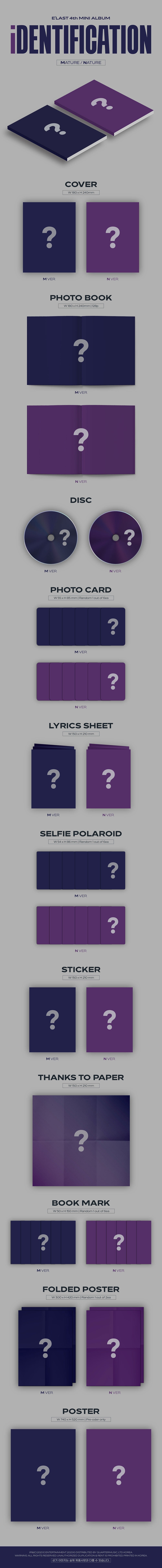 E'Last 4th Mini Album - Identification - Osadia Concept Store