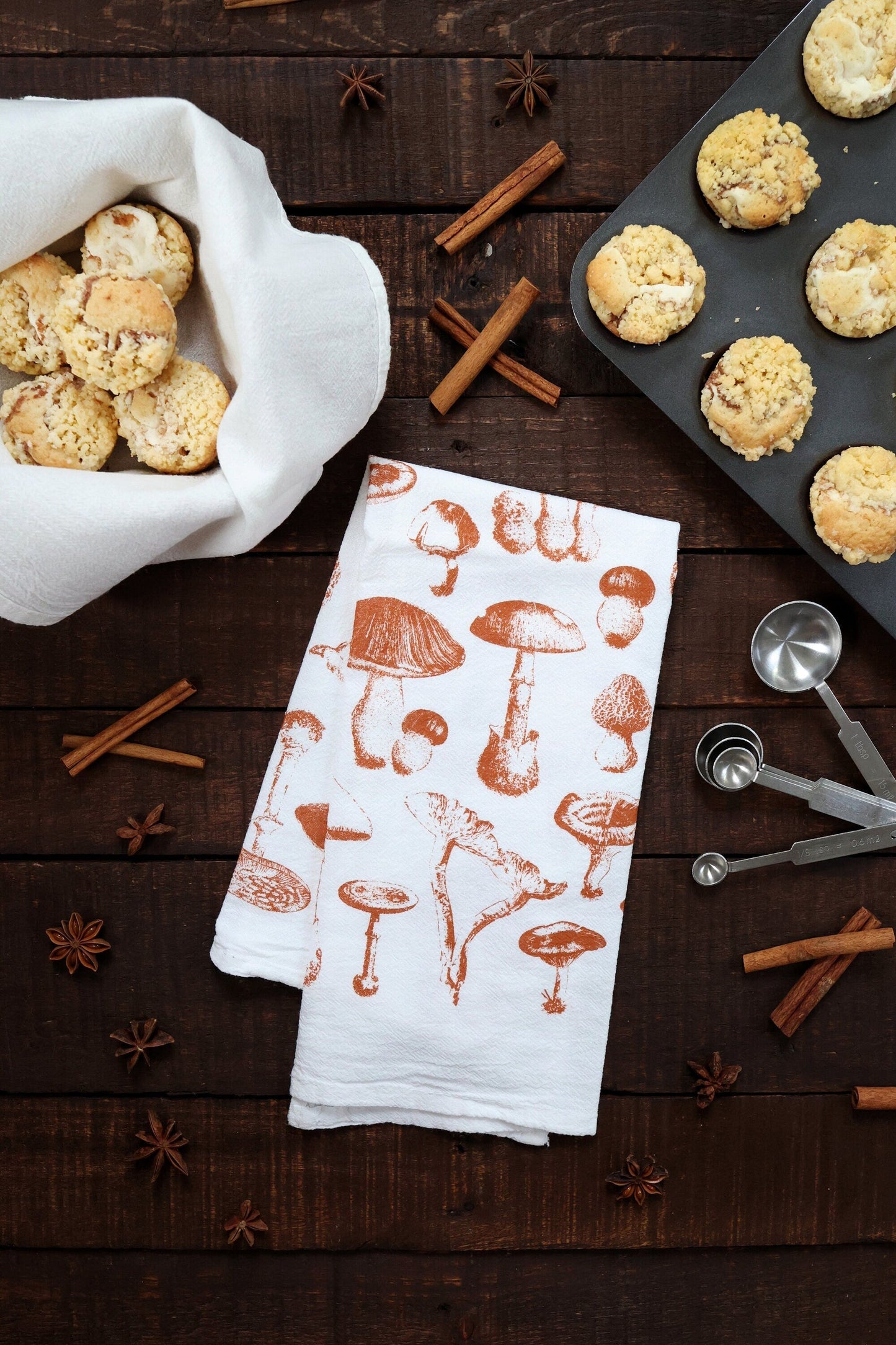 Mushroom Pattern Tea Towel - Osadia Concept Store