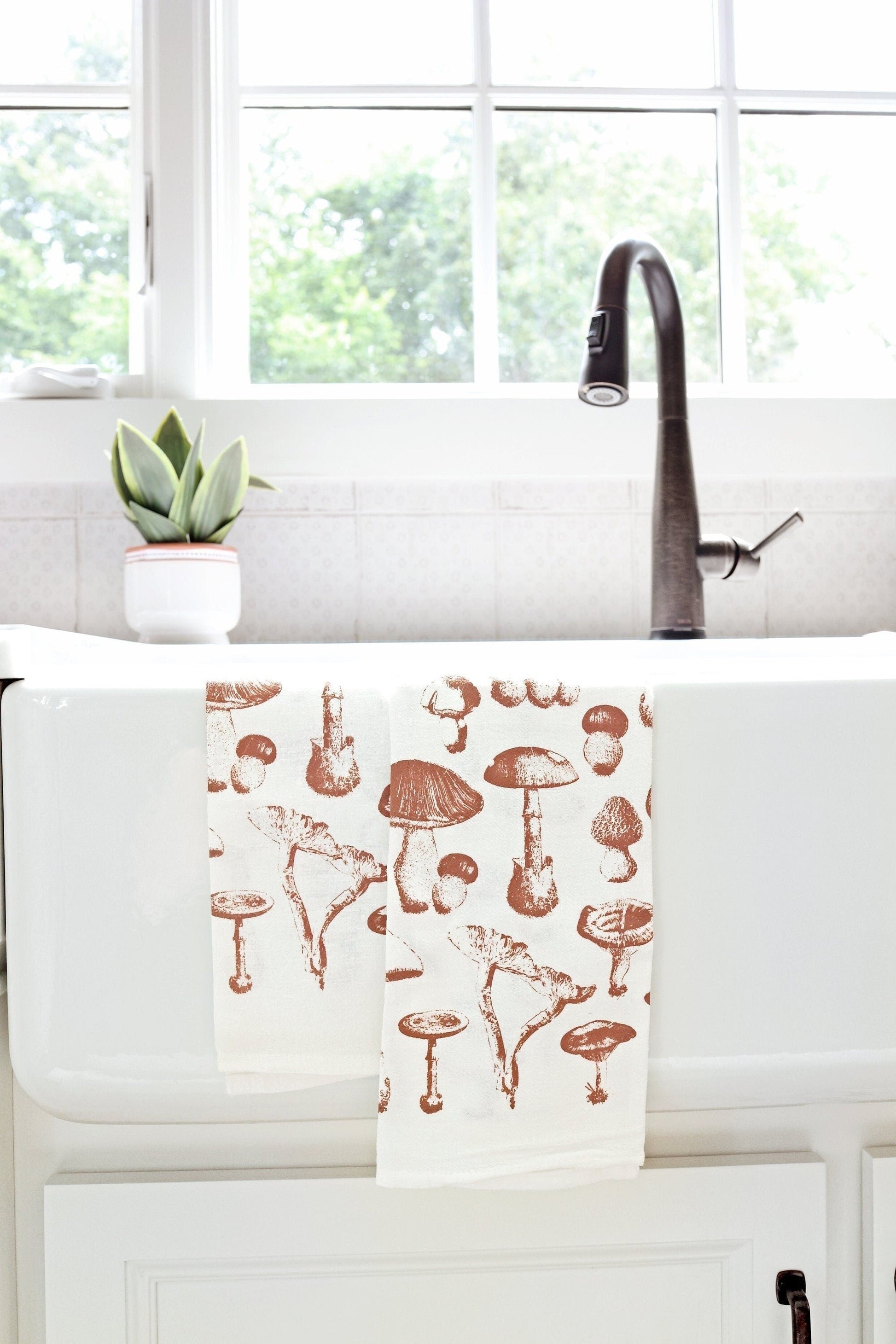 Mushroom Pattern Tea Towel - Osadia Concept Store