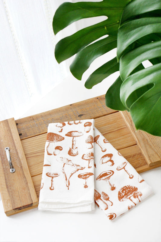 Mushroom Pattern Tea Towel - Osadia Concept Store