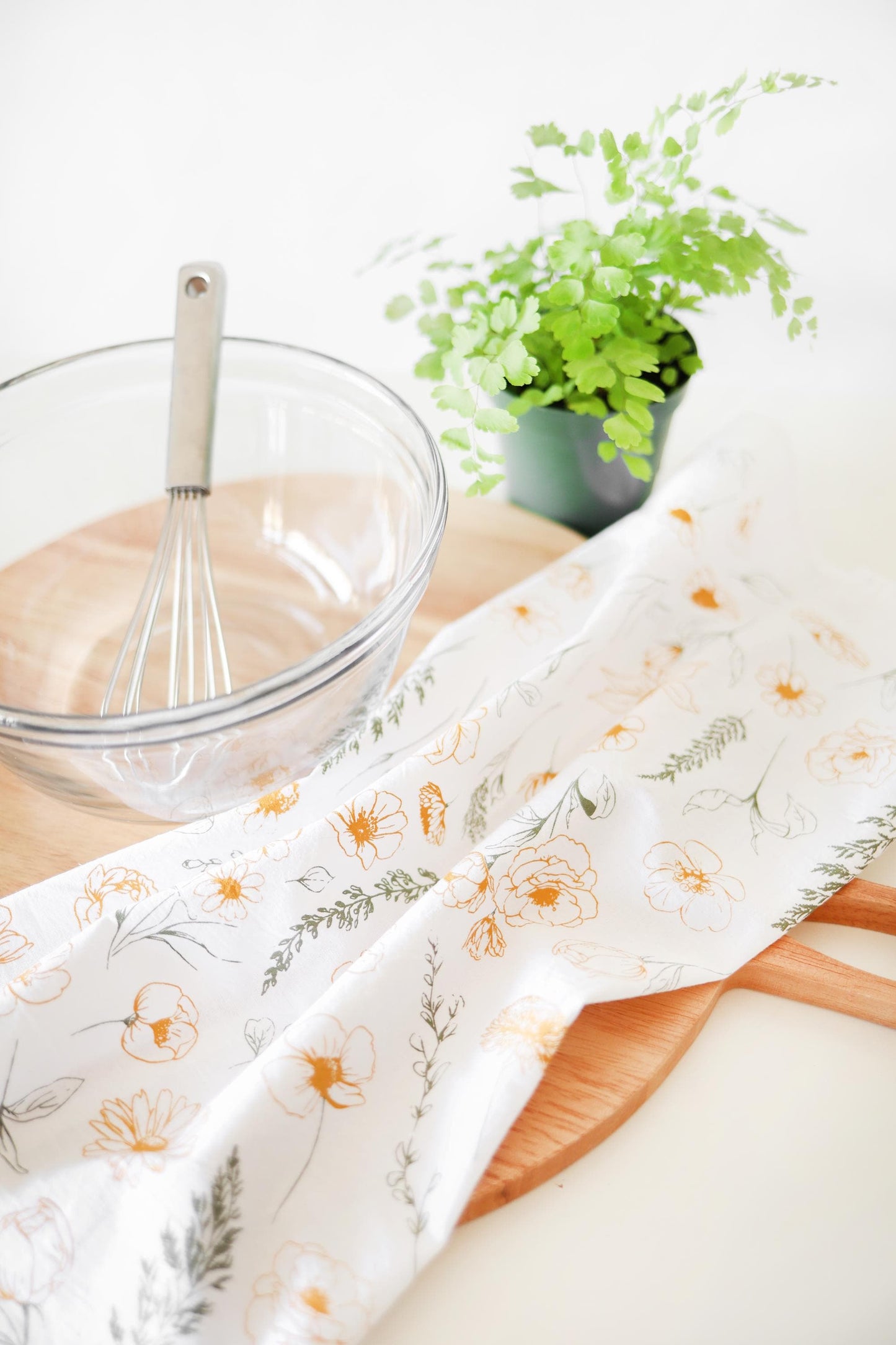 Flower Garden Tea Towel