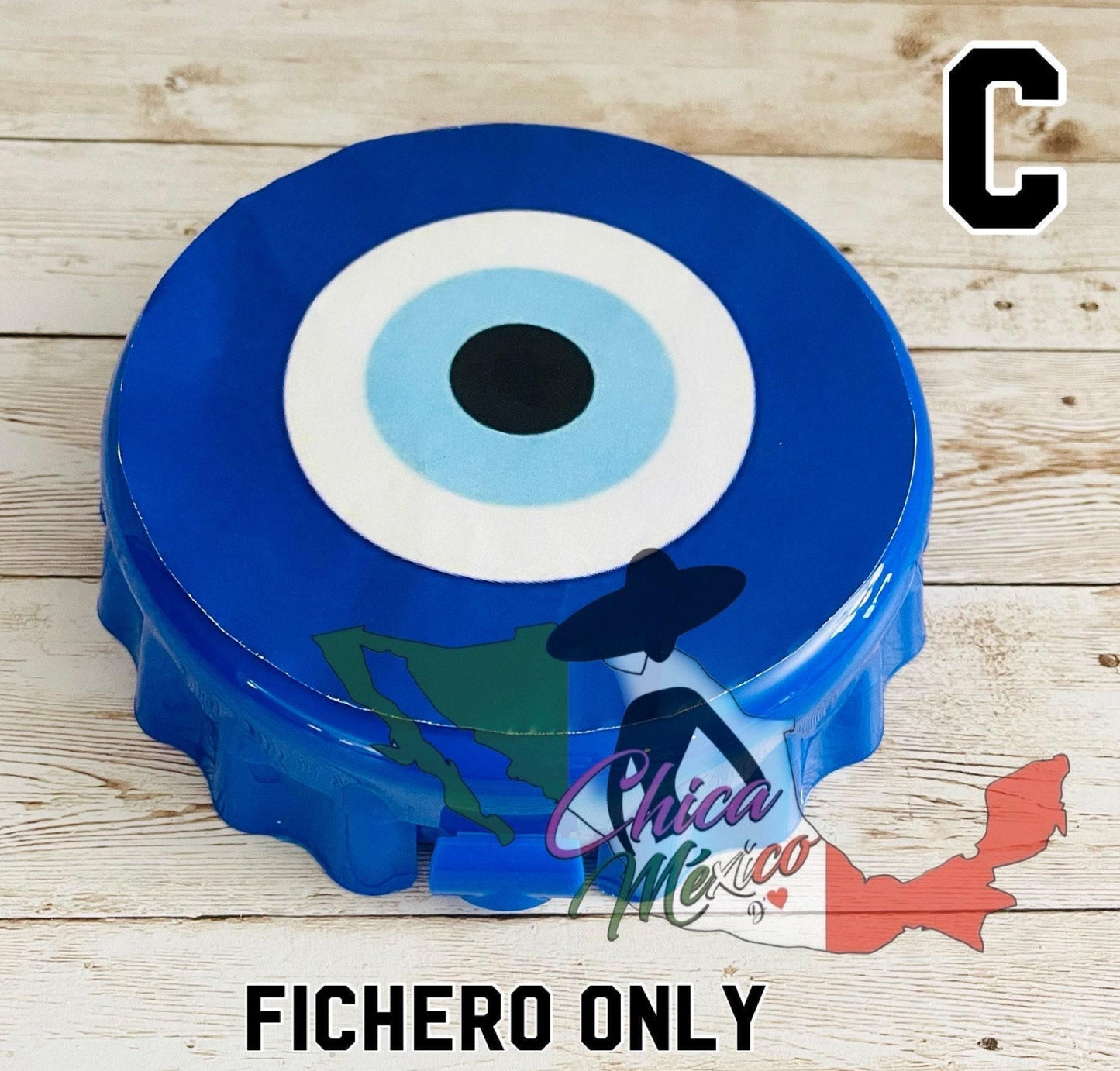 Fichero Corcholata de Loteria de Mal de Ojo con Pala Magnetica y 50 Fichas