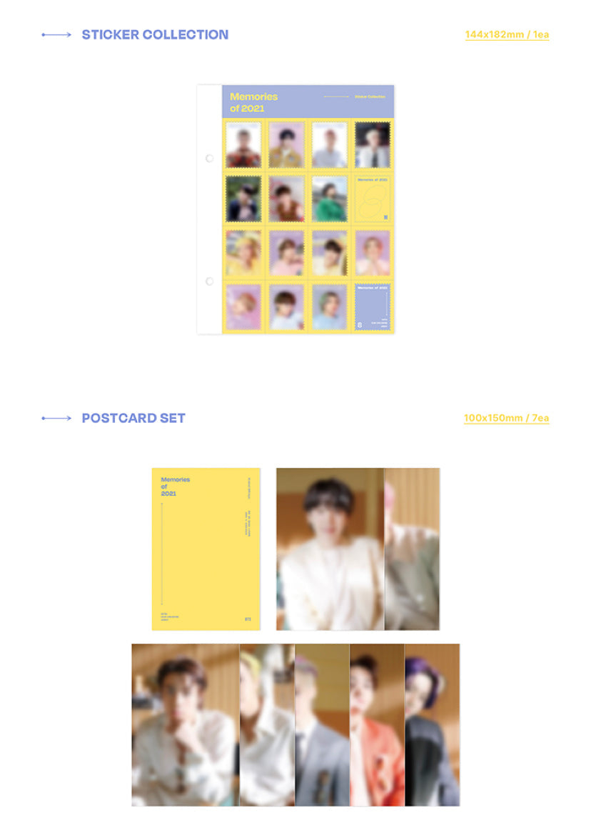 BTS - Memories Of 2021 DVD Blu-Ray Digital Code
