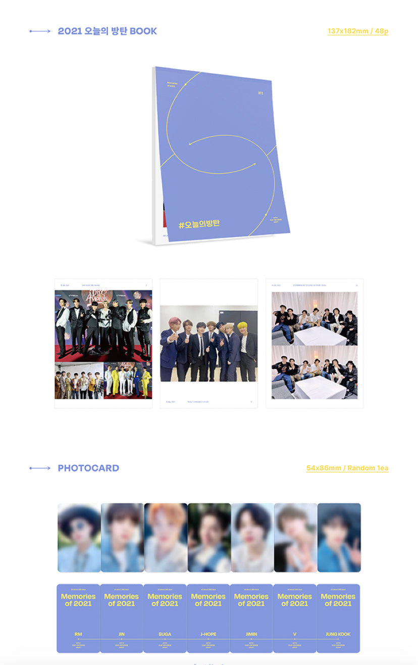 BTS - Memories Of 2021 DVD Blu-Ray Digital Code