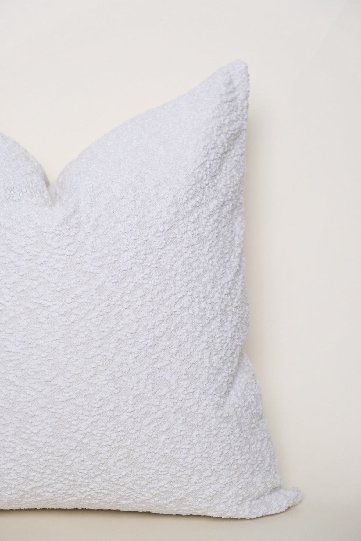 Boucle Pillow: Snow