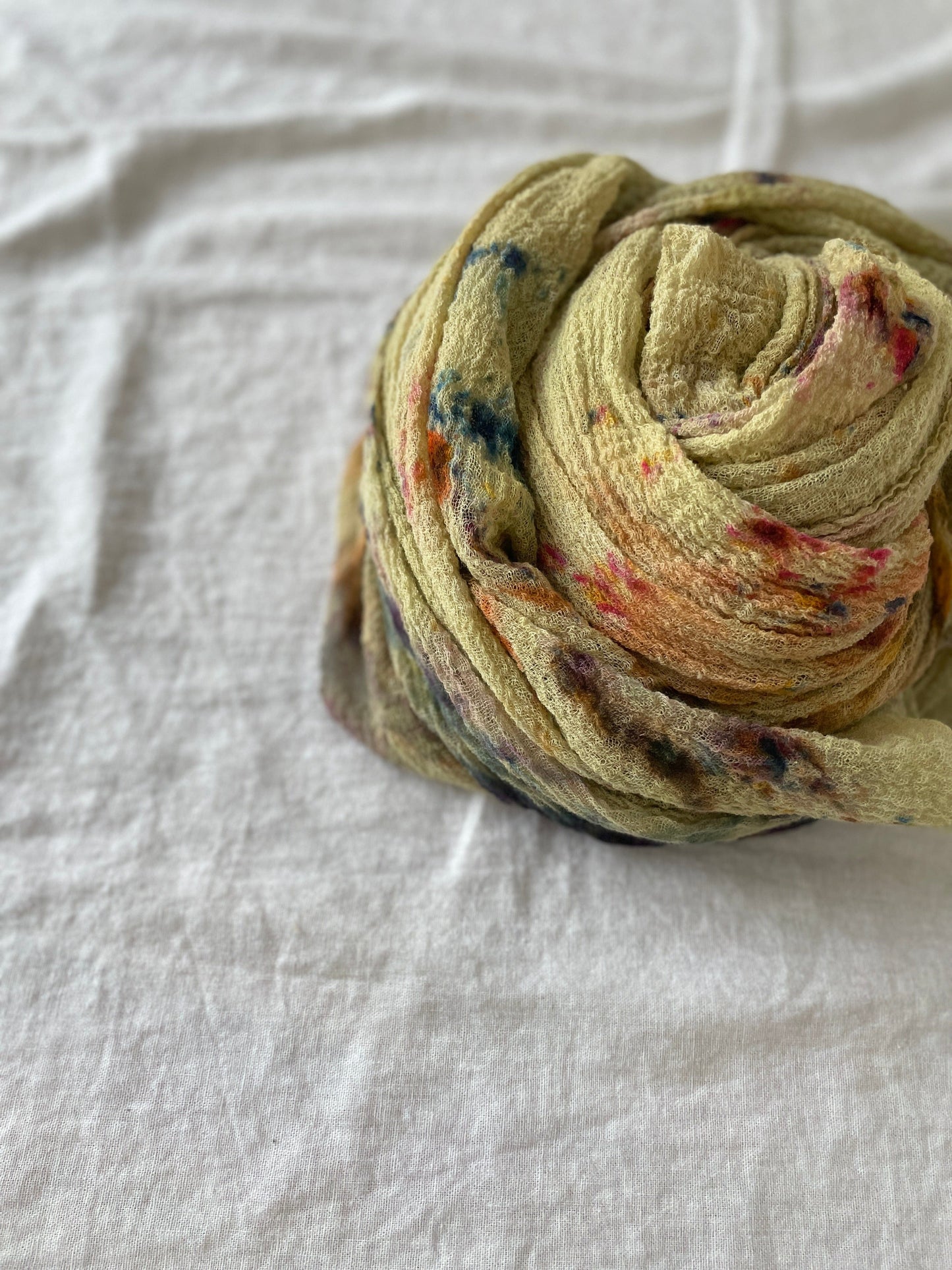 Hand-Dyed Cotton Gauze Scarf & Pashmina