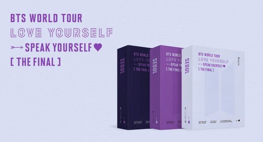 BTS World Tour:  â€˜Love Yourselfâ€™ : Speak Yourself The Final DVD/Blu-Ray
