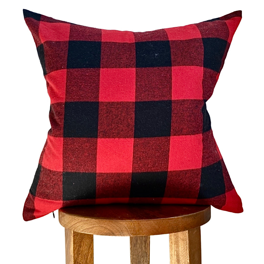 Red Buffalo Plaid Pillow Cover
